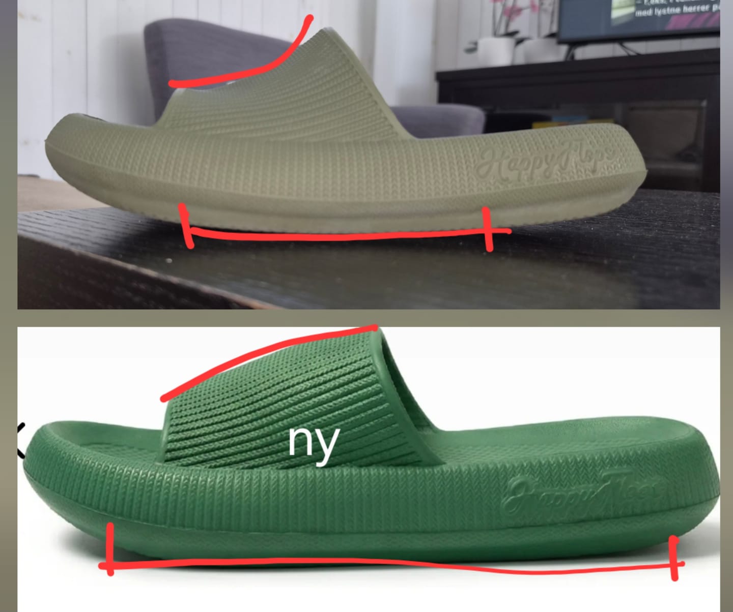 Customer photo review of HappyFlops Original