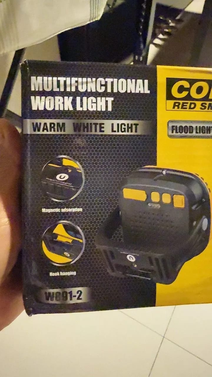 Customer photo review of LED Multi-functional Portable Type-C Emergency Rotating Light Magnet Flashlight