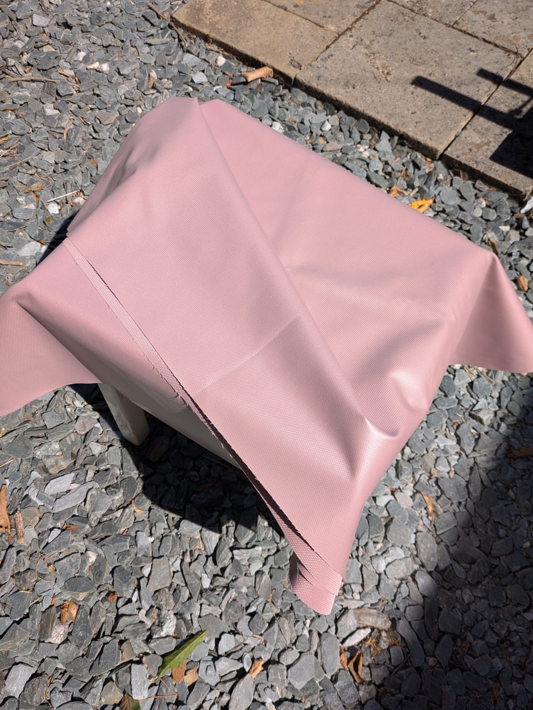 Customer photo review of Plain Textured Waterproof Polyester Fabric