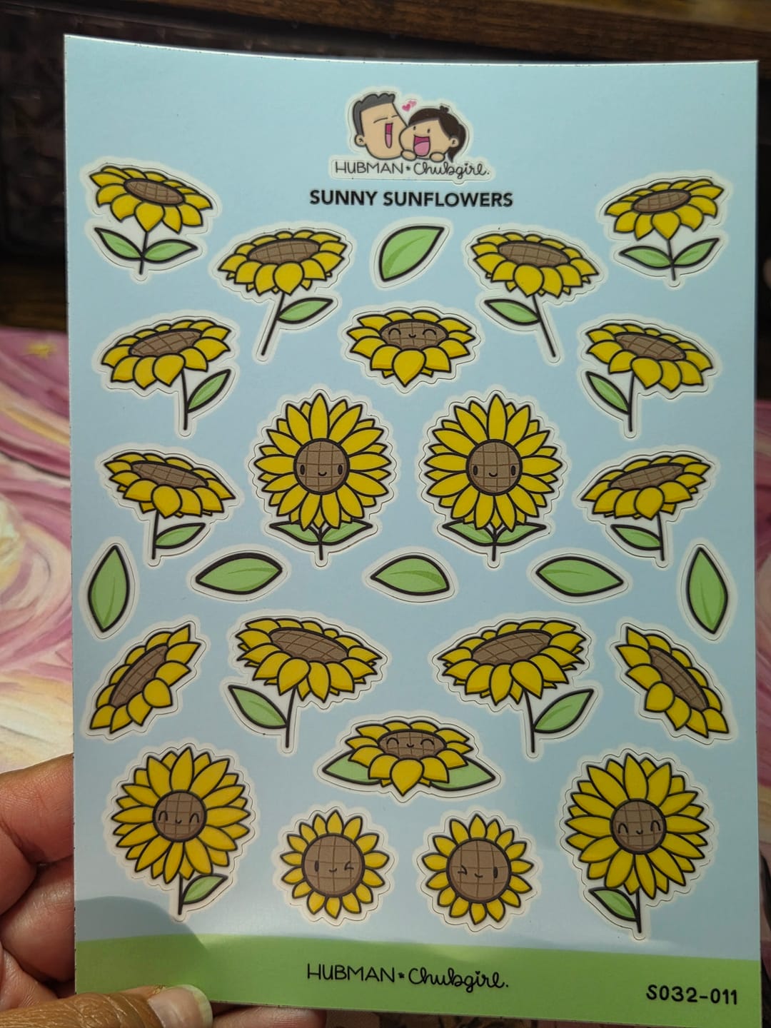 Customer photo review of Sunflower Critters Sticker Set