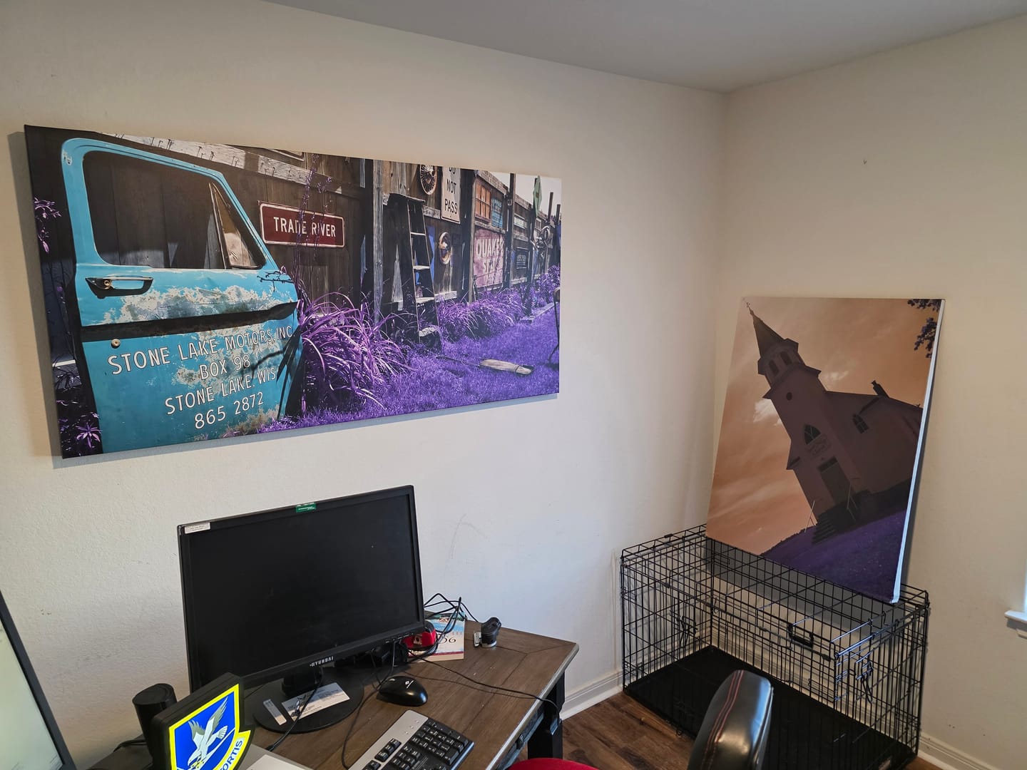 Customer photo review of Pre-installed Premium Hanging Kit