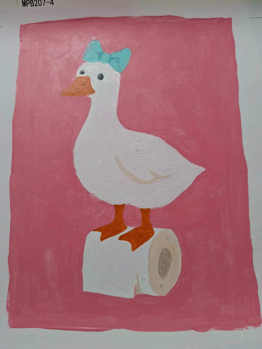 Customer photo review of 6 Mini Paintings - Bathroom Goose Set