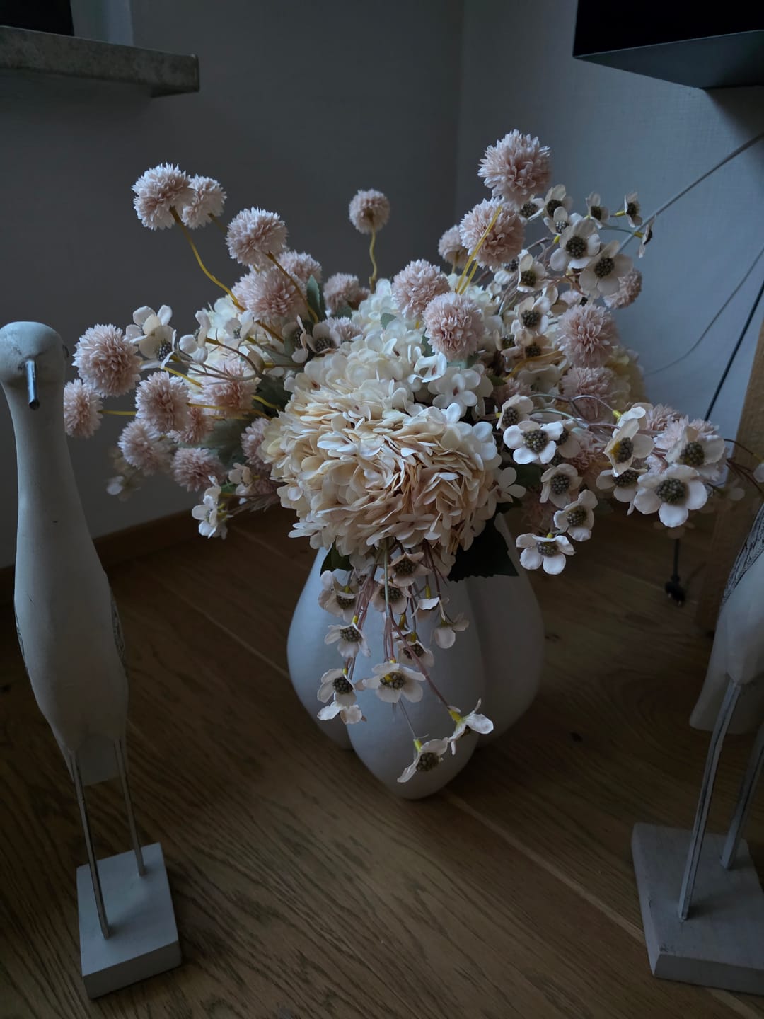 Customer photo review of Grote Zijden Hortensia - Crème
