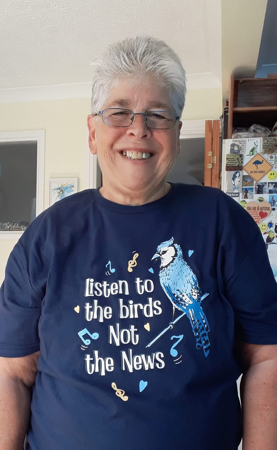 Customer photo review of Listen to the Birds T-Shirt