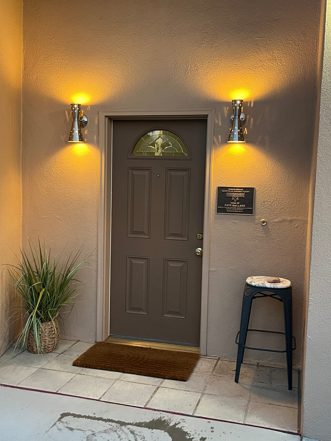 Customer photo review of 2-Light Metal Starry Hourglass Wall Sconce