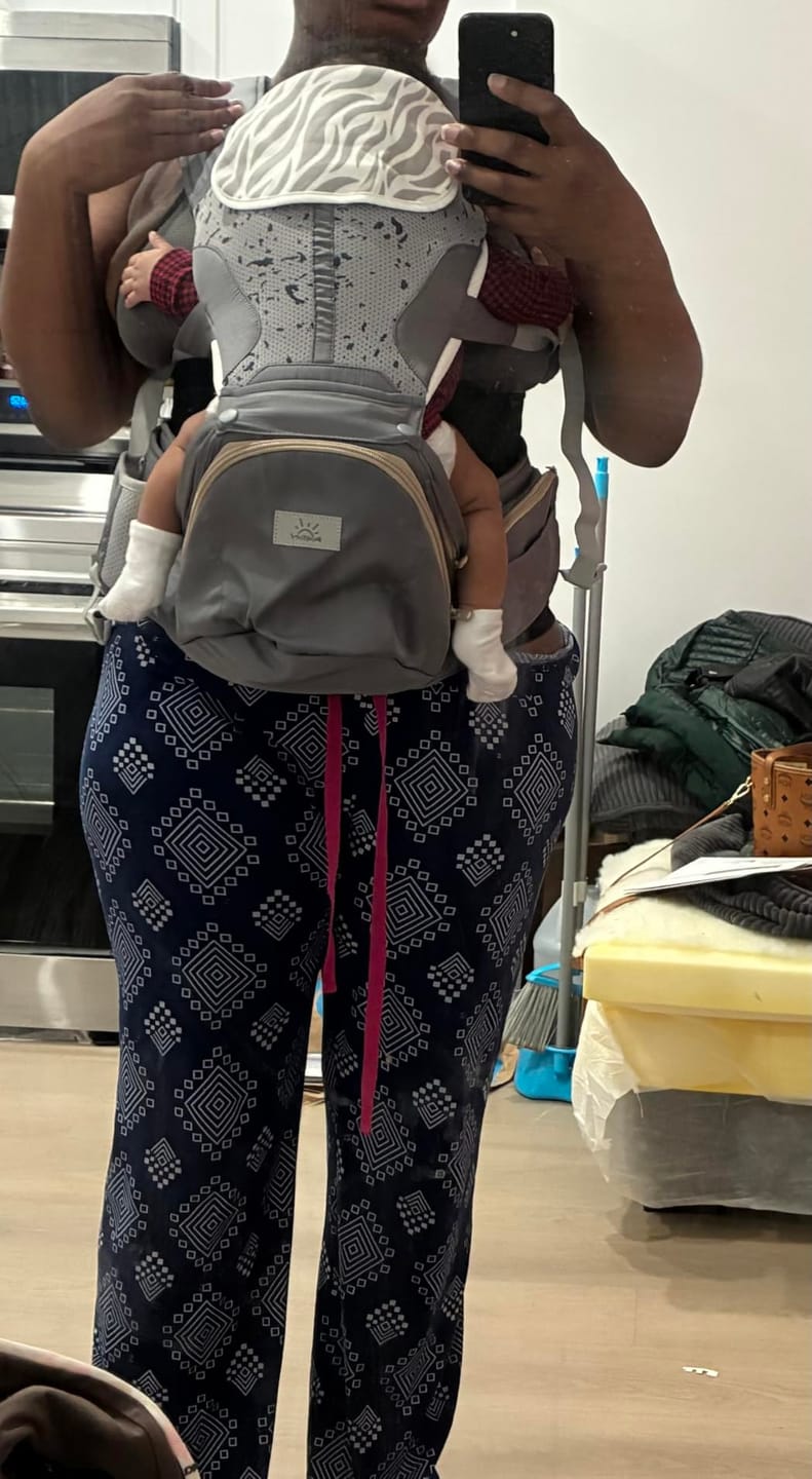 Customer photo review of Ashton ComfortCarry™ Baby Carrier