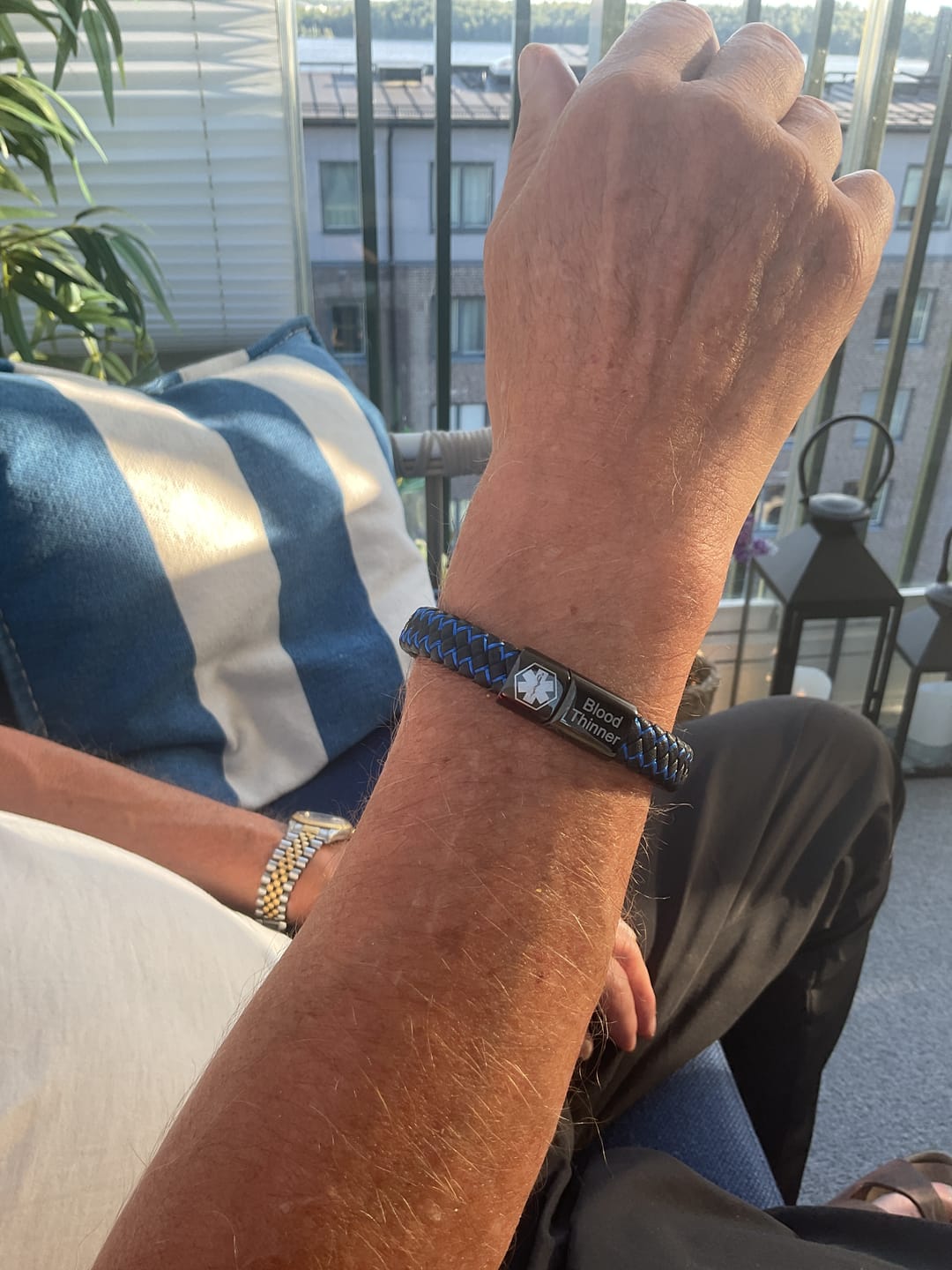 Customer photo review of Medicinskt varningsarmband