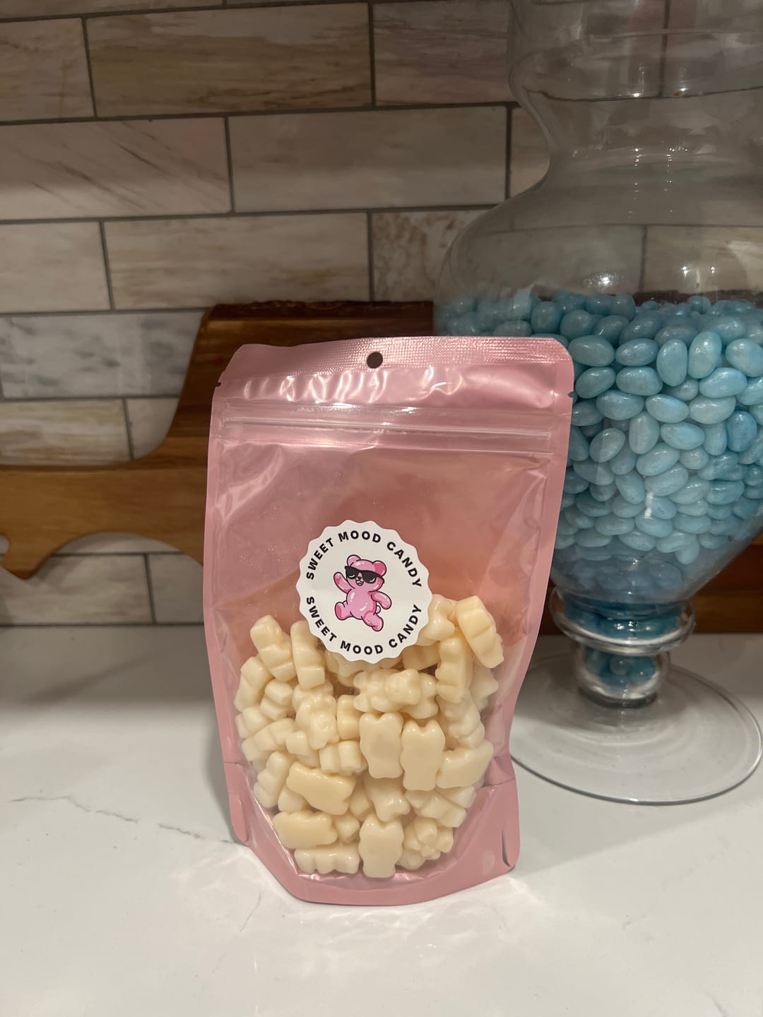 Customer photo review of Just Enough - Strawberry Banana Gummy Bears