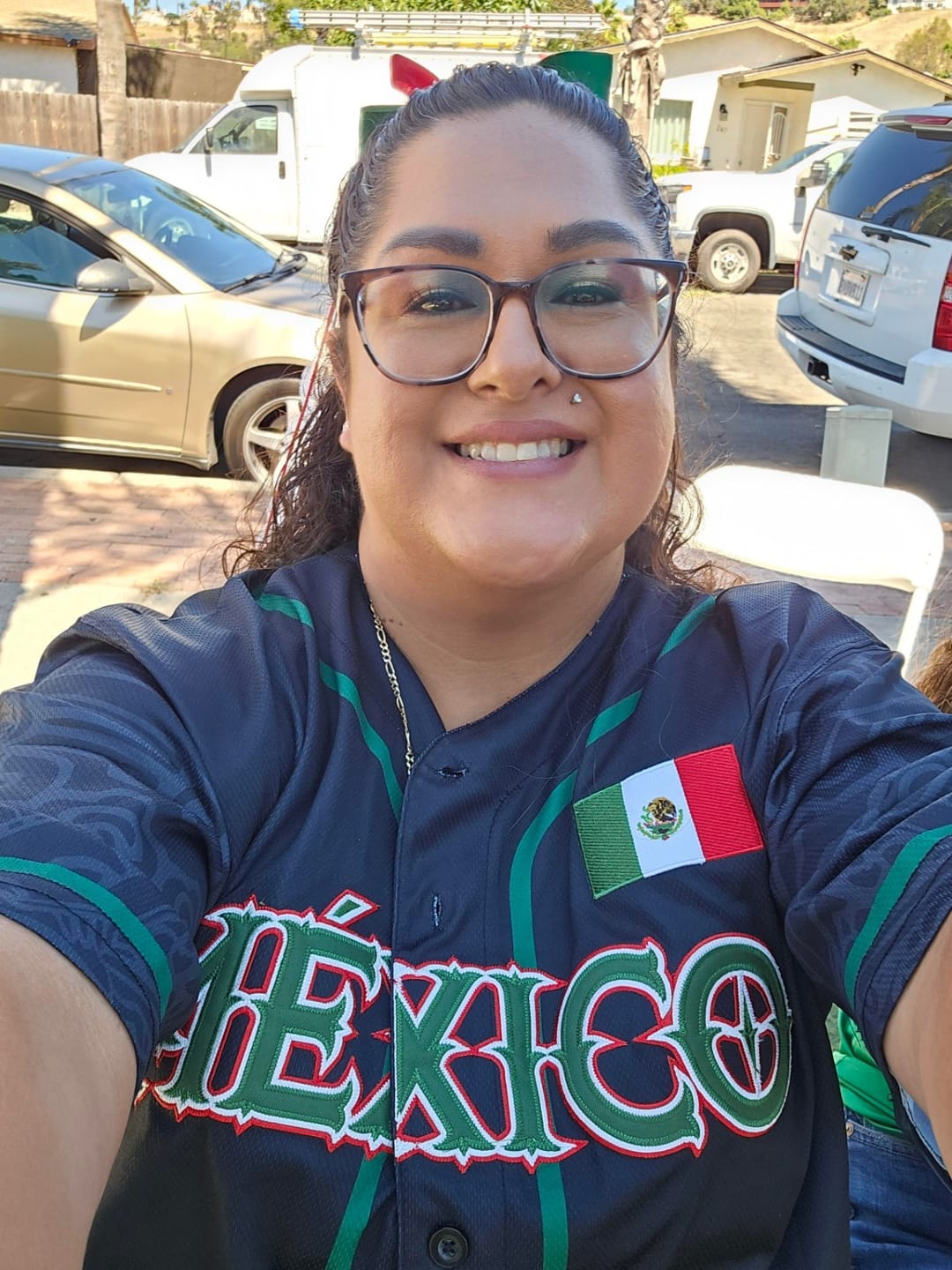 Customer photo review of Mexico Heritage Custom Baseball Jersey