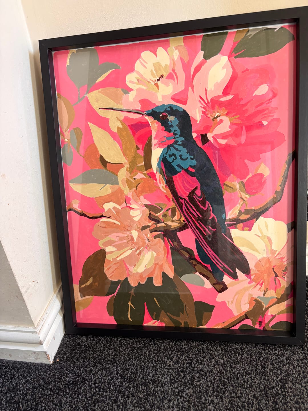 Customer photo review of Botanical Bird | Paint by Number