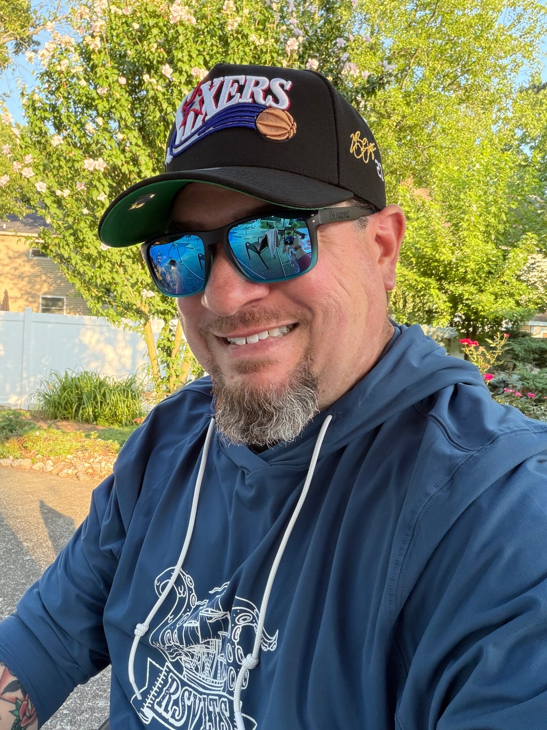 Customer photo review of Sea Ya Later! – Performance Hoodie
