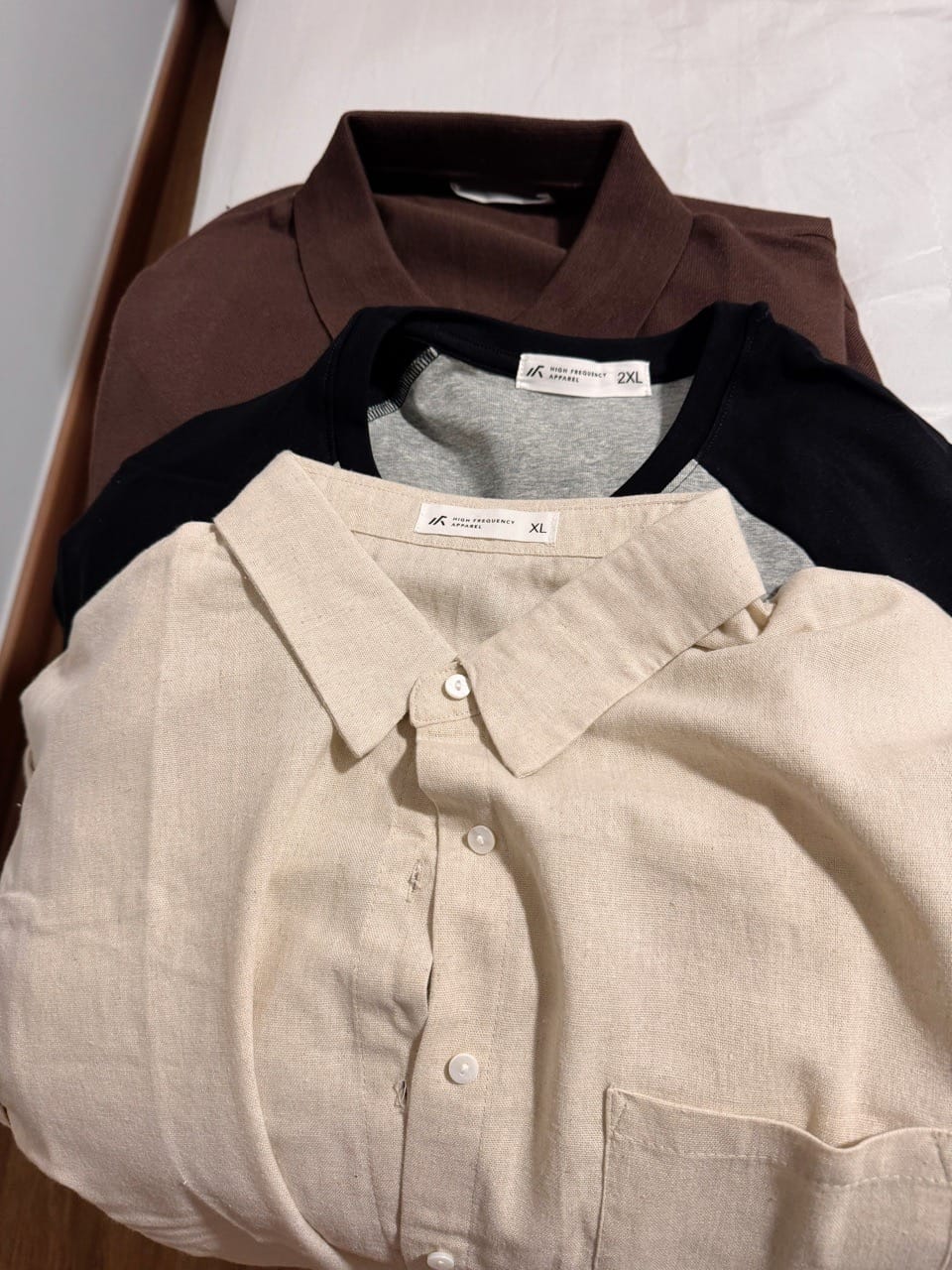 Customer photo review of Knitted Buttonless Polo