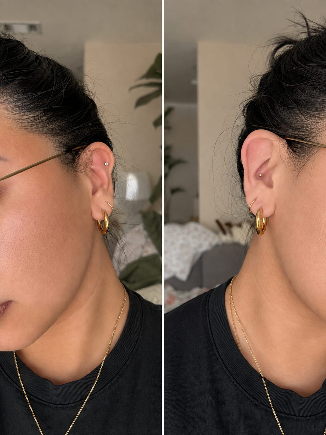Customer photo review of Chunky Endless Hoops