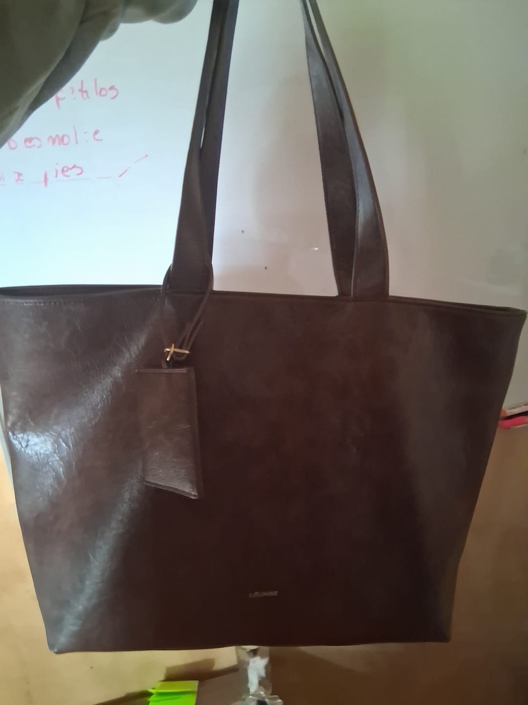 Customer photo review of Cartera Tote Tarjetero