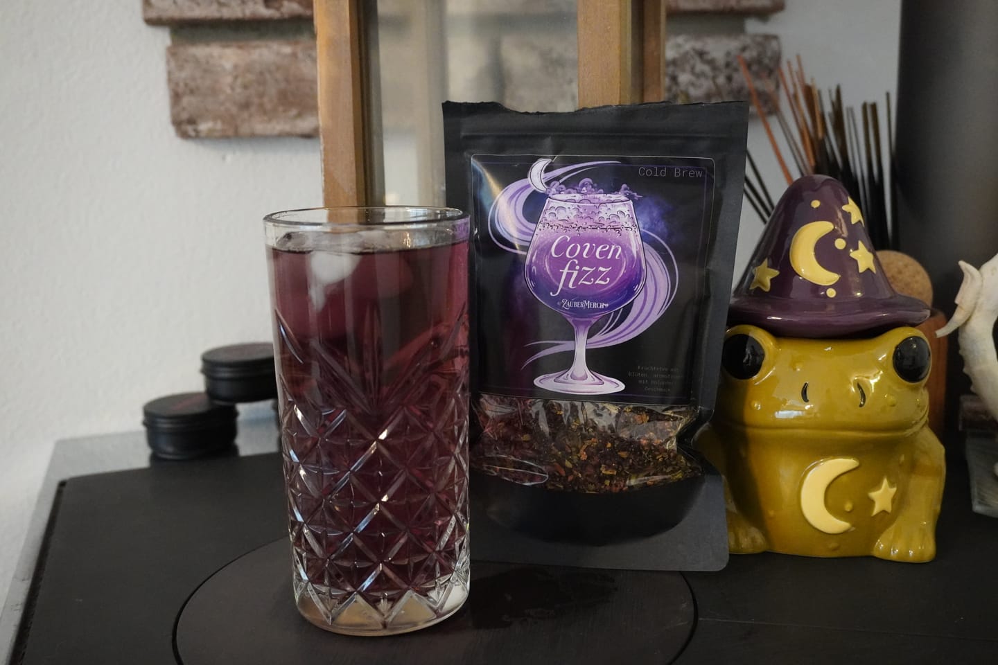 Customer photo review of Coven Fizz Cold Brew Tee – Holunder Eistee