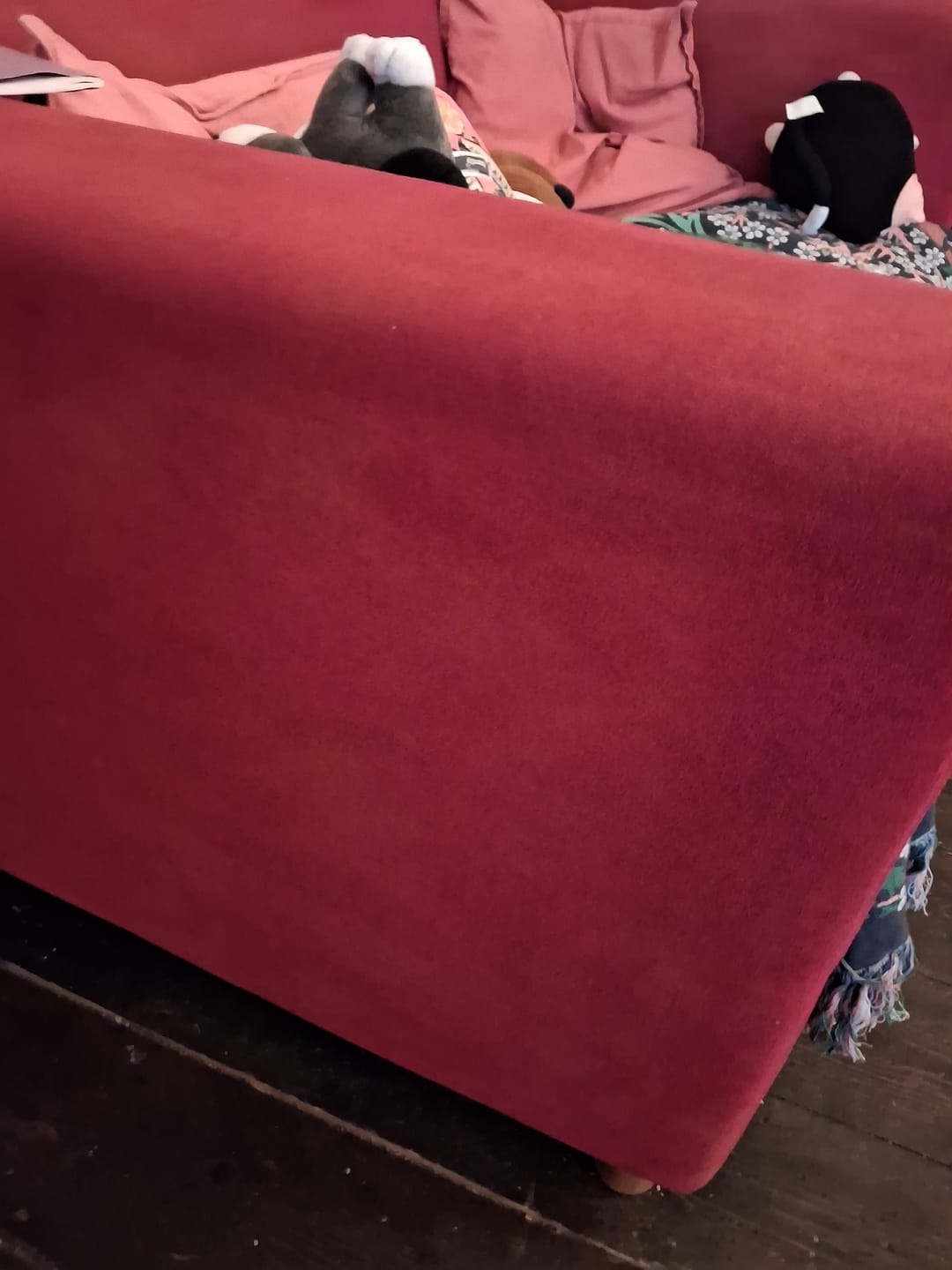 Customer photo review of Fabric Paint -- Raspberry