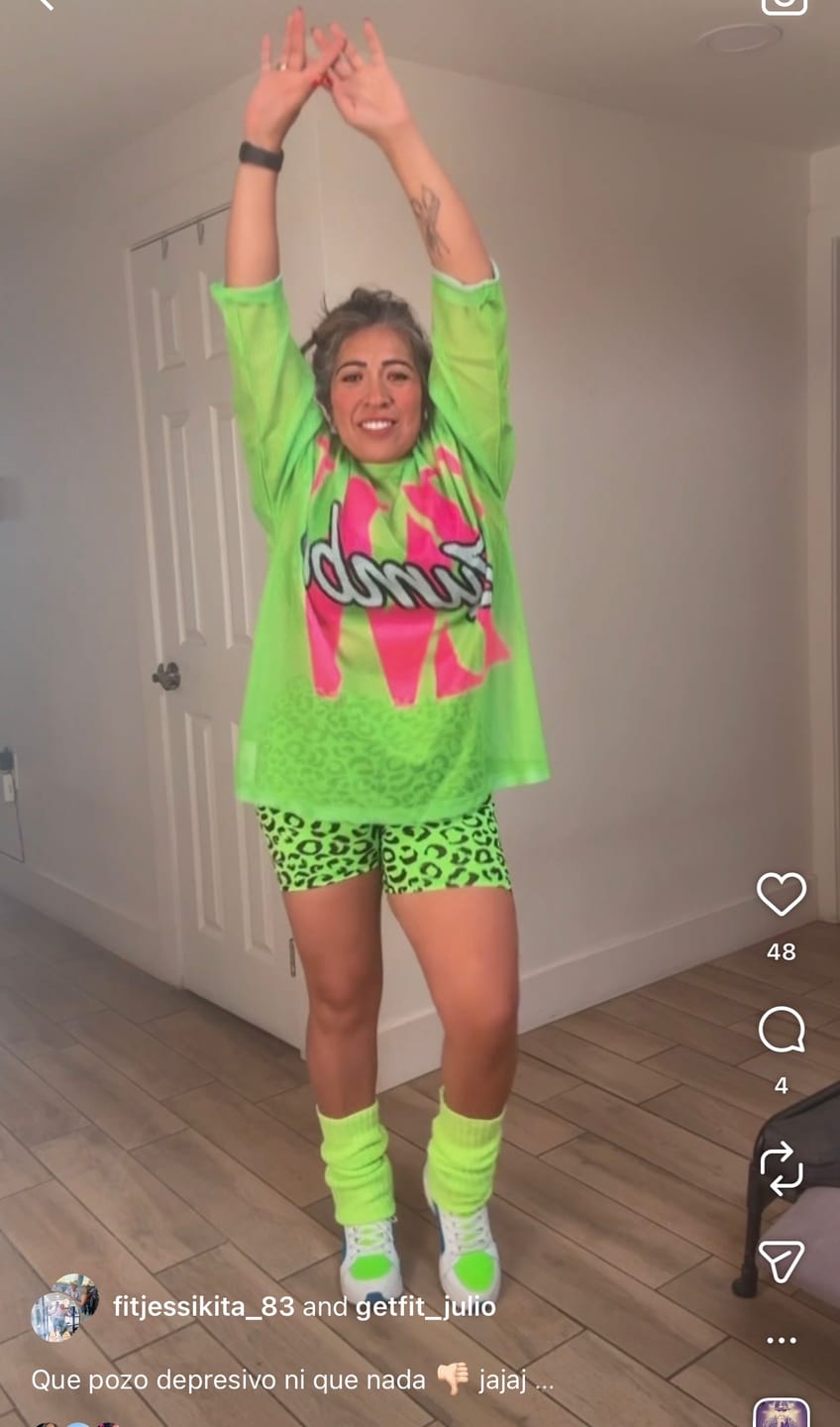 Customer photo review of Dale-Z Oversized Mesh Long Sleeve Top