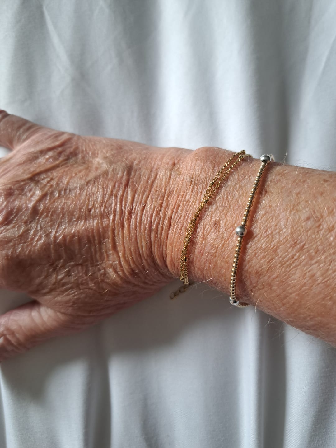 Customer photo review of Double Beaded Bracelet