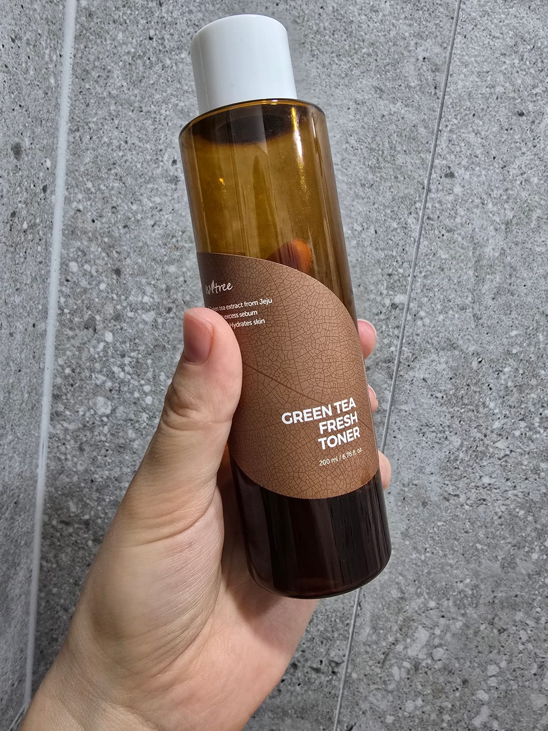 Customer photo review of Atsvaidzinošs zaļās tējas toneris bez spirta 80% IsNtree Green Tea Fresh Toner