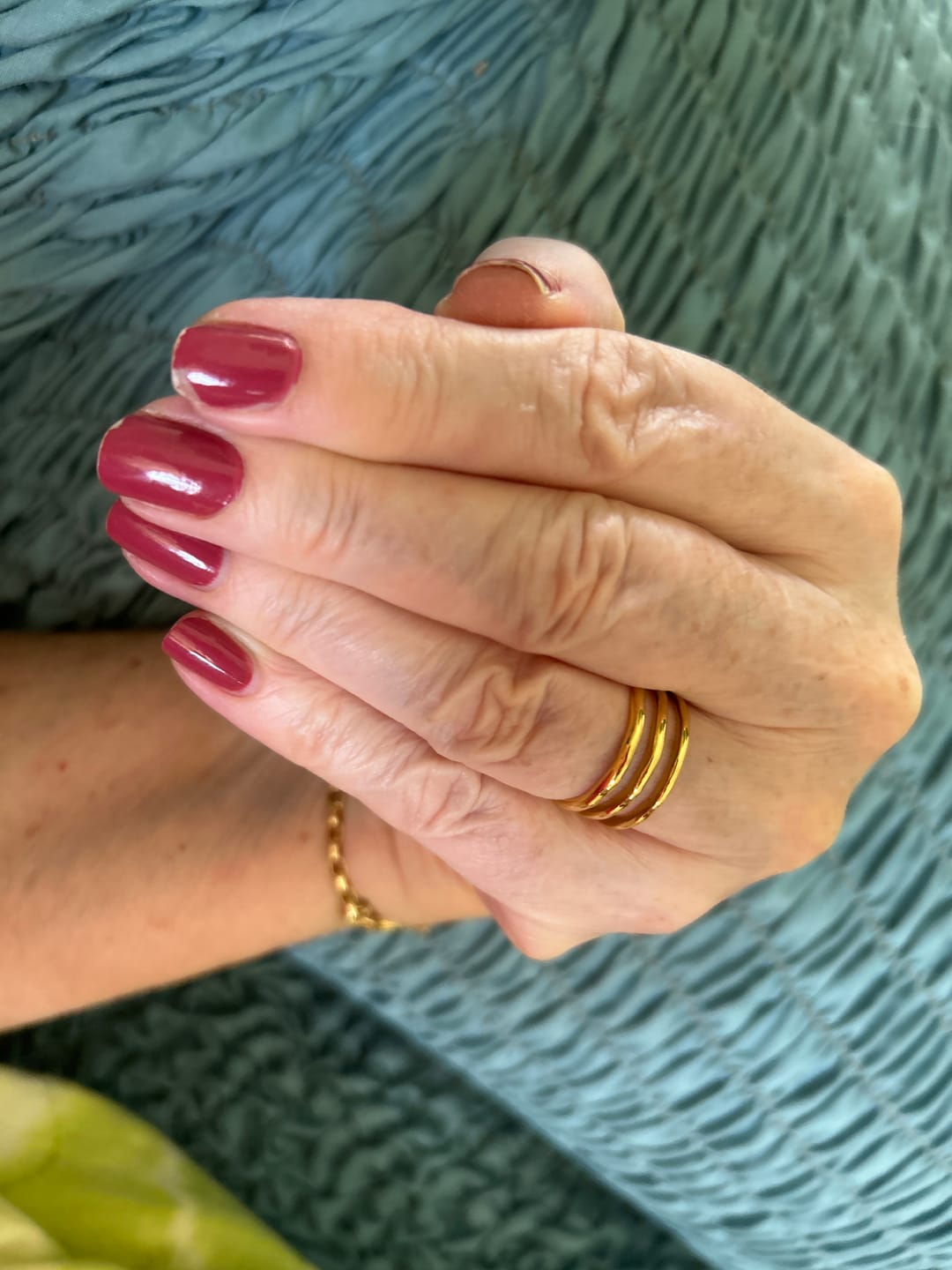 Customer photo review of Ohio Layered Gold Ring