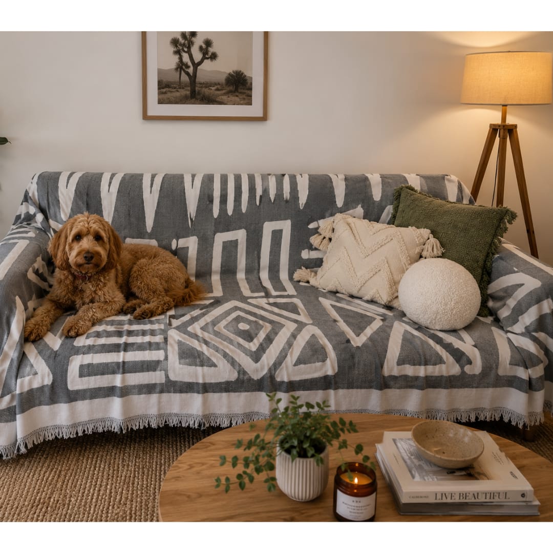 Customer photo review of Emioni™ Chenille Couch Throw
