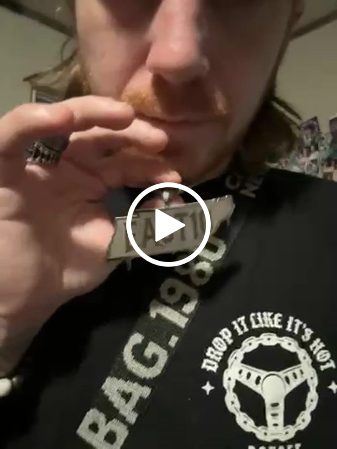 Customer video review of Custom Logo Engraved Photo Pendant Necklace
