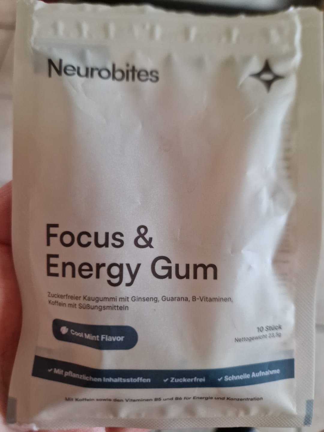 Customer photo review of Neurobites® Focus & Energy Gum (Performance-Starterpaket)