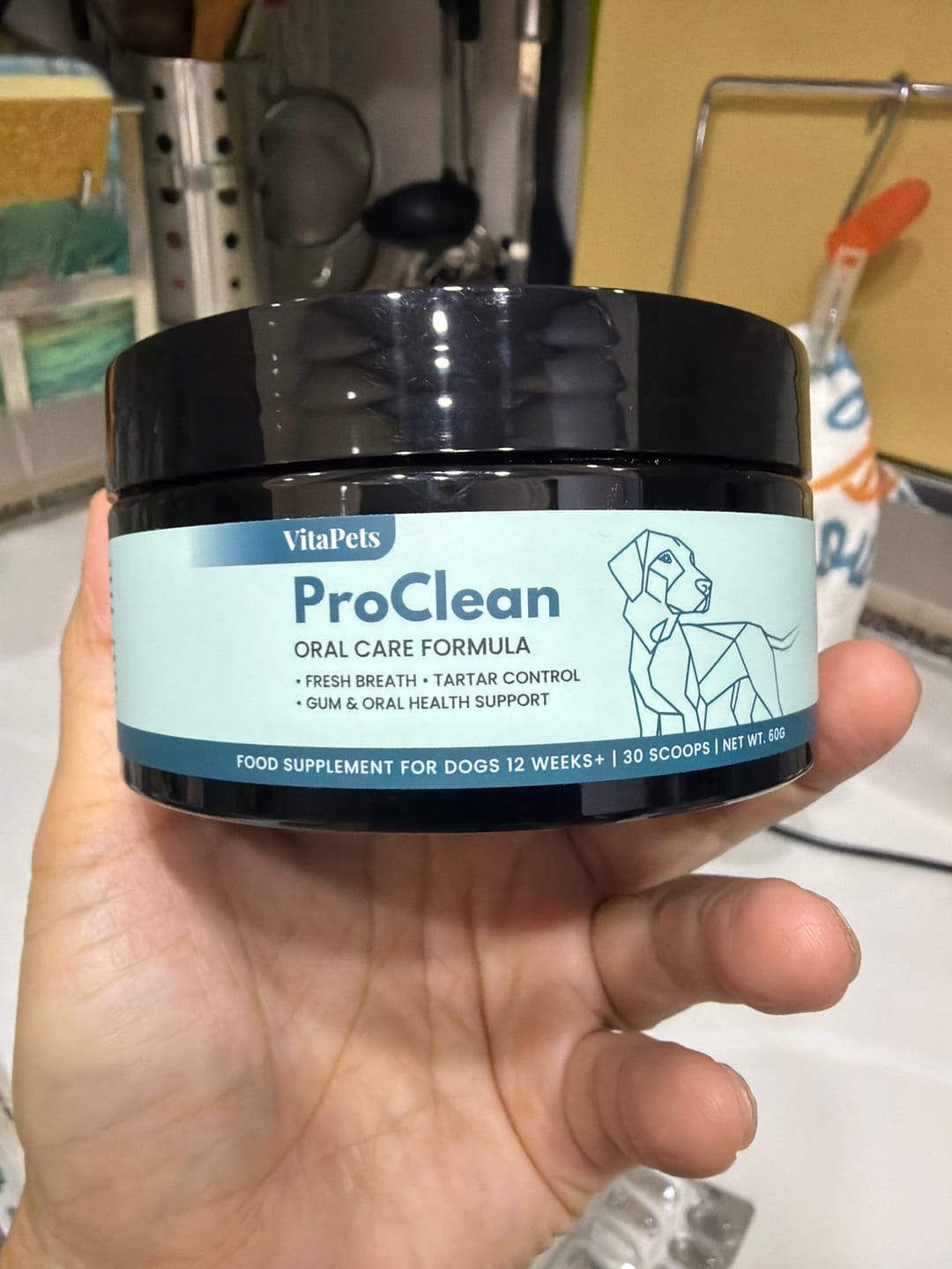 Customer photo review of ProClean™狗狗天然潔牙護齒配方