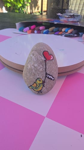 Customer photo review of QR Codes voor de Happy Stone App