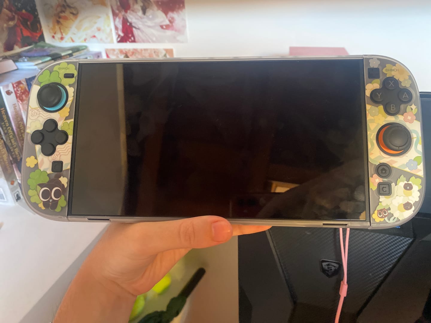 Customer photo review of GeekShare x Luo Xiaohei “Spring Letter”  Protective Case for Switch 2