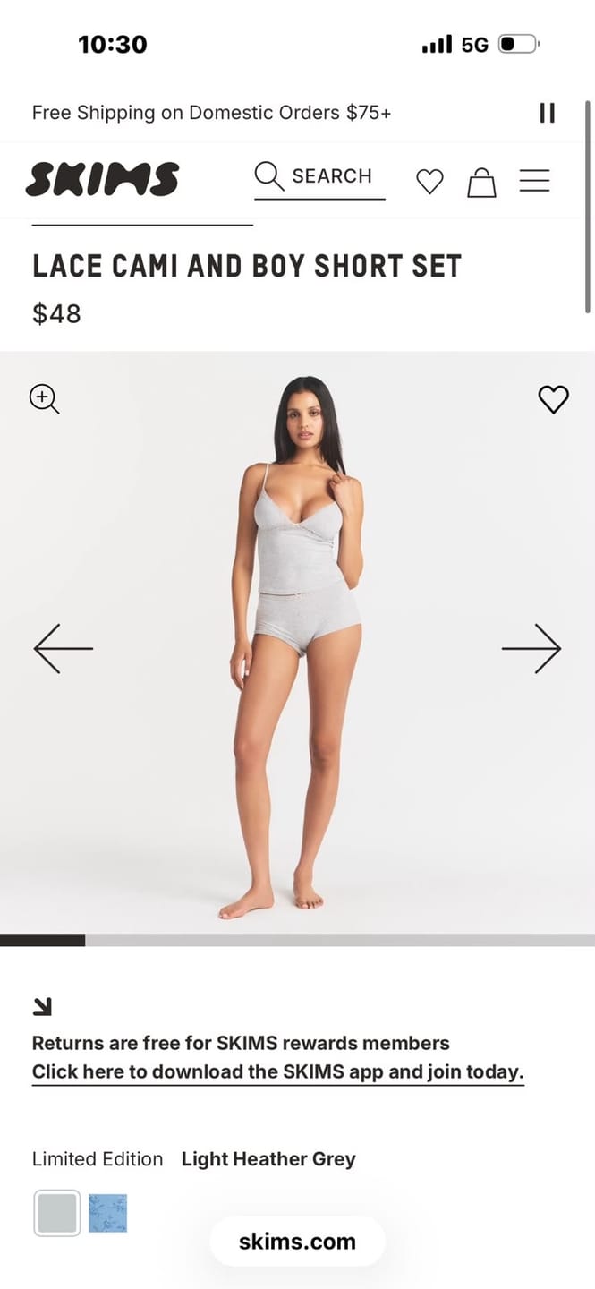 Customer photo review of The Halter Onesie / Cream