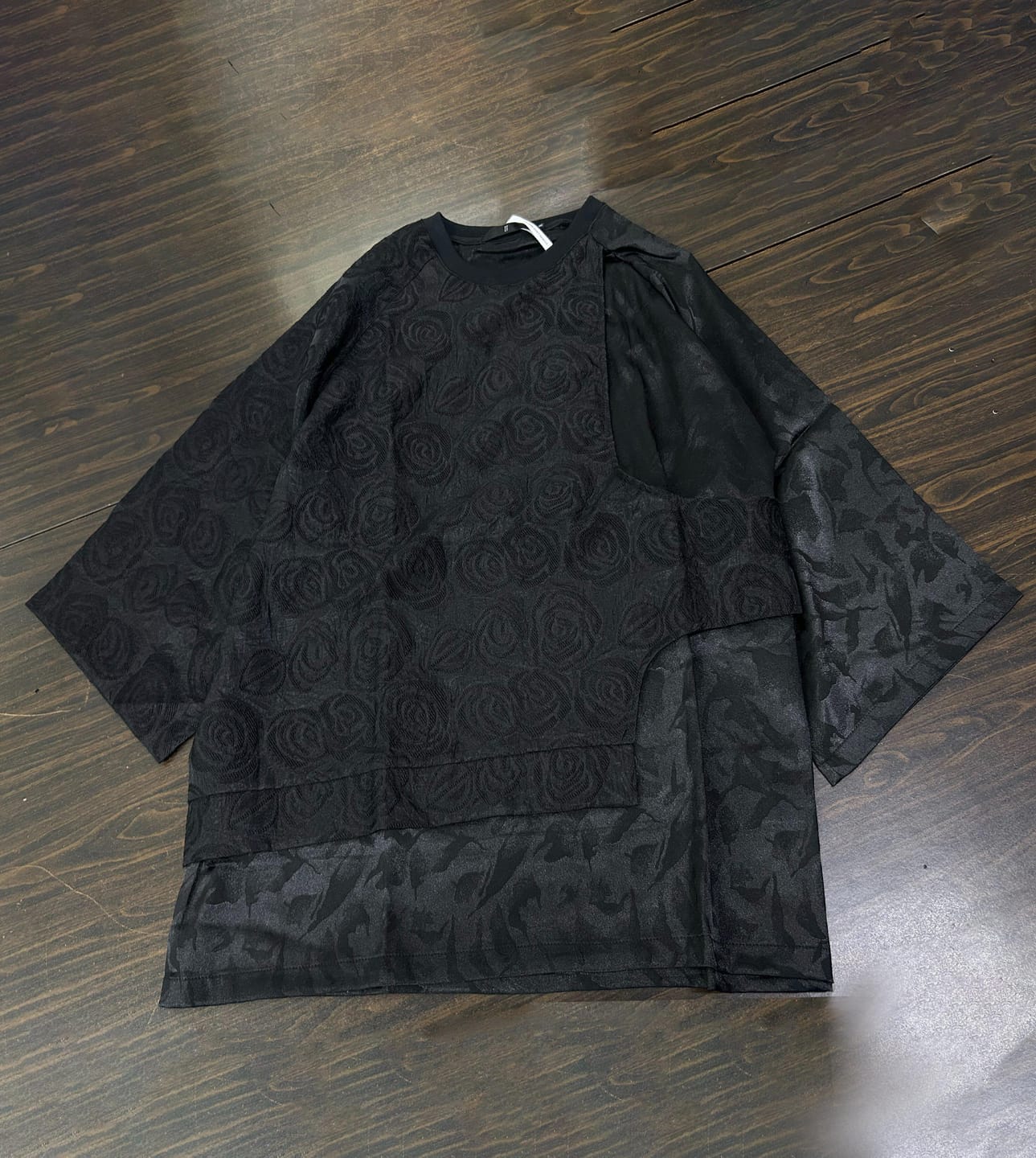 Customer photo review of Yamamoto Dark Rose Fake-Two-Piece Tee