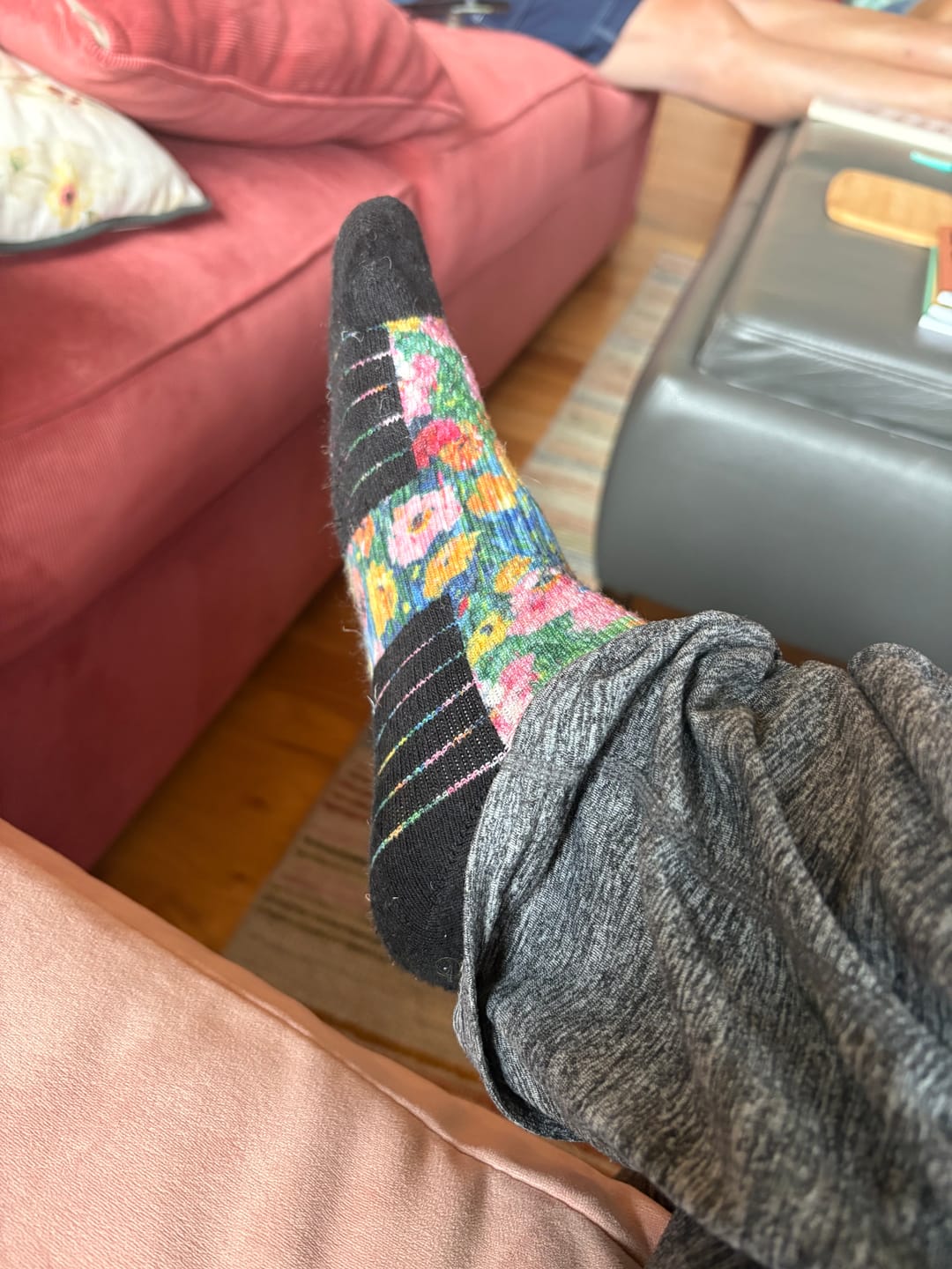 Customer photo review of Blooming Brights Ankle Compression Socks 5-Pack Bundle