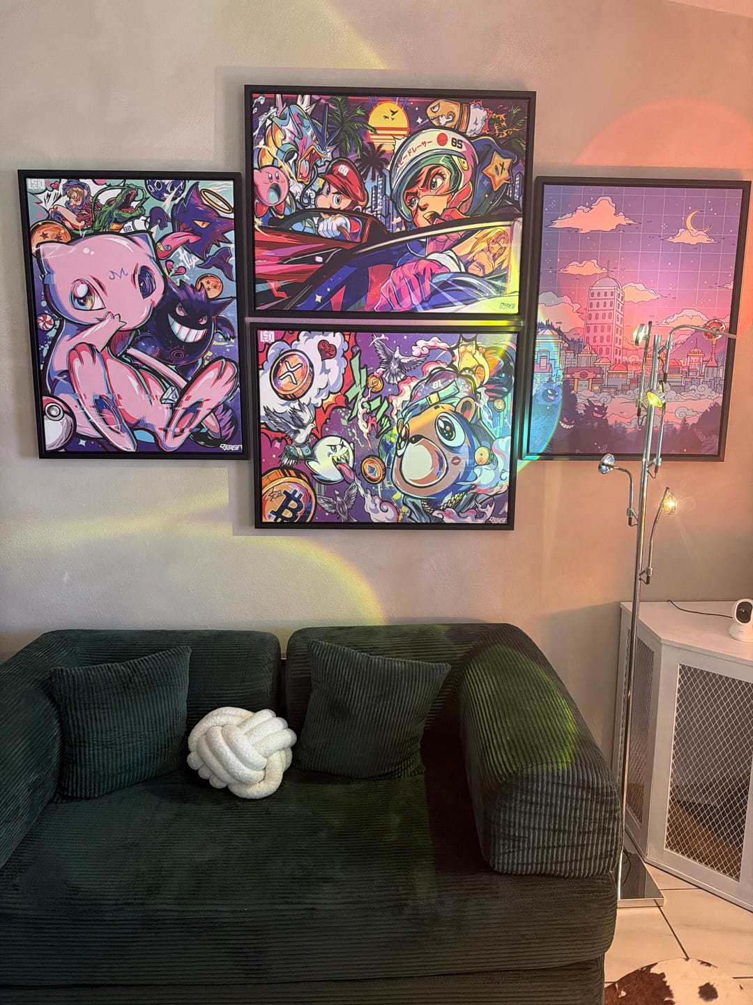 Customer photo review of Super Miami Speed Race Wall Art
