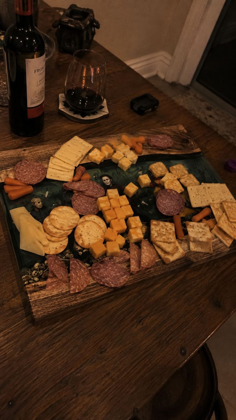 Customer photo review of Horror Resin Cutting Boards