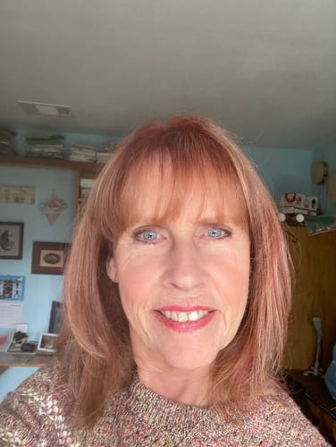 Reviewer's face showing skin texture after using the Micro Infusion System.