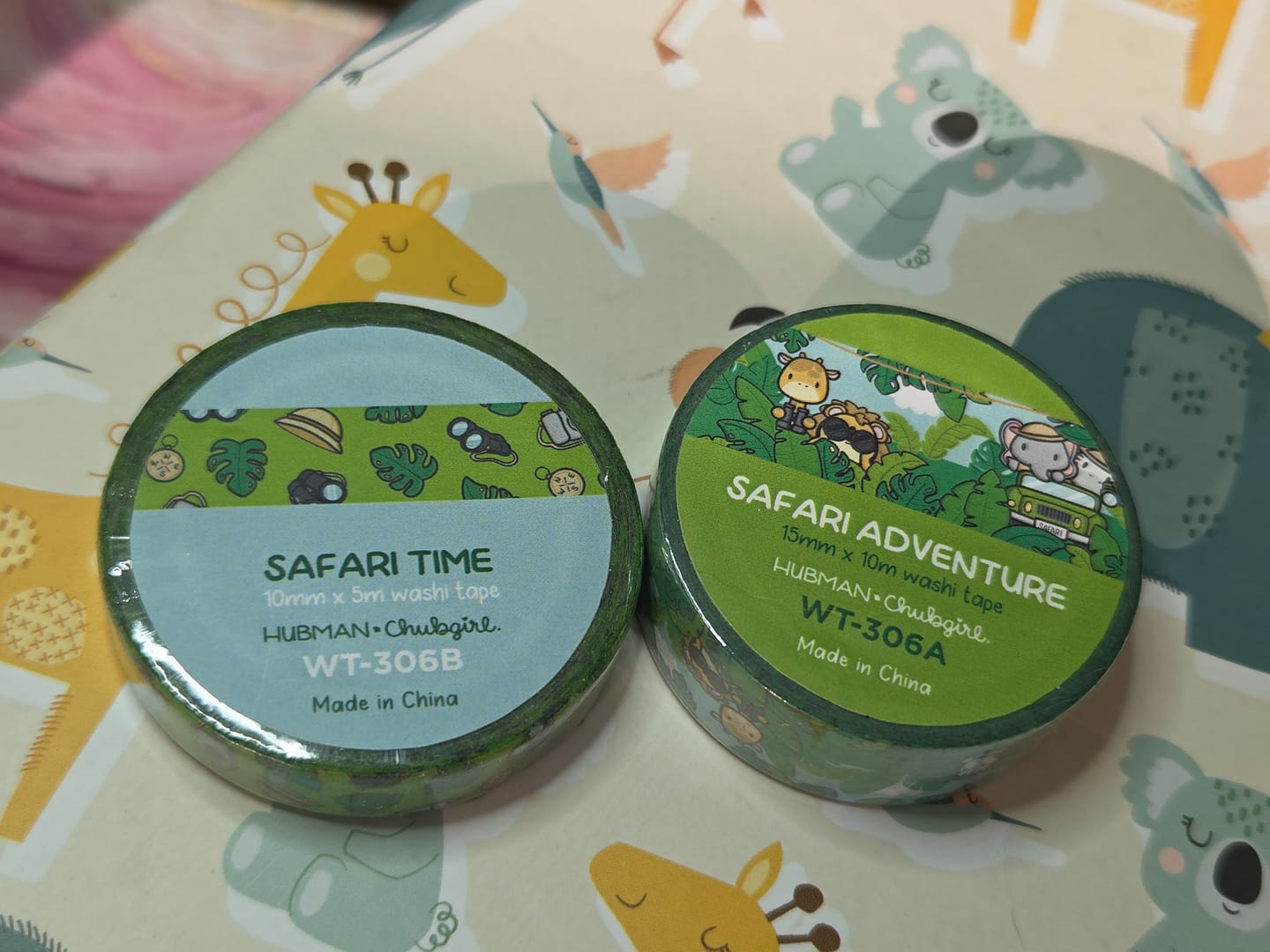 Customer photo review of Safari Adventure Washi Tapes (Set of 2)