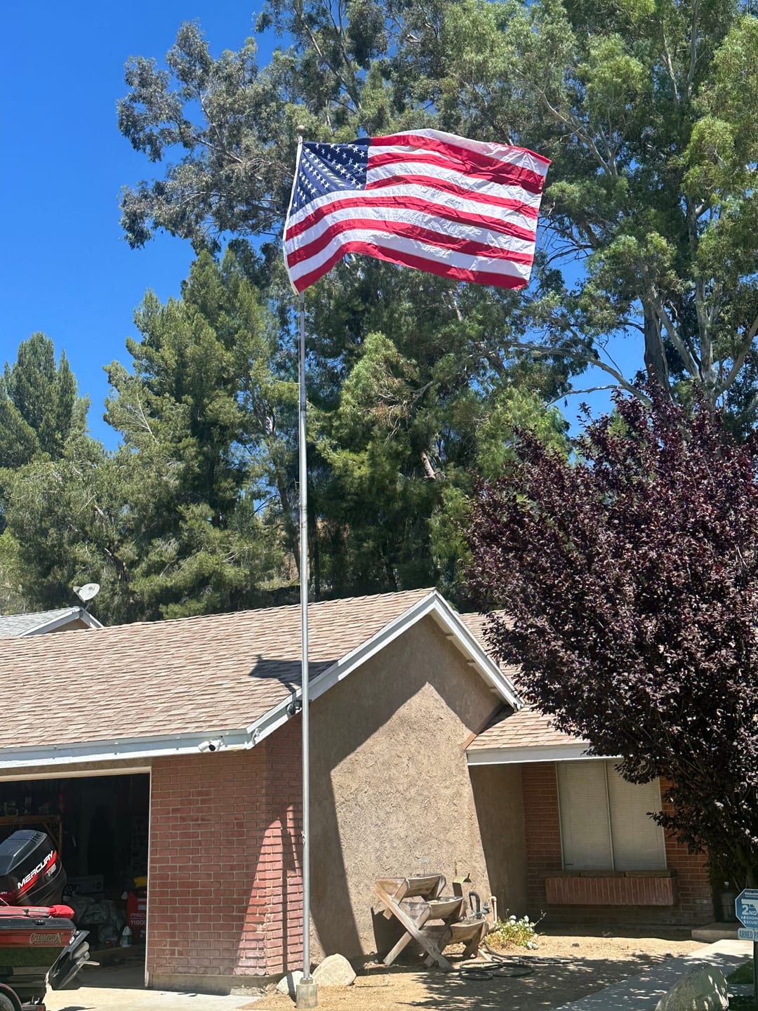 Customer photo review of 6' x 10' American Flag