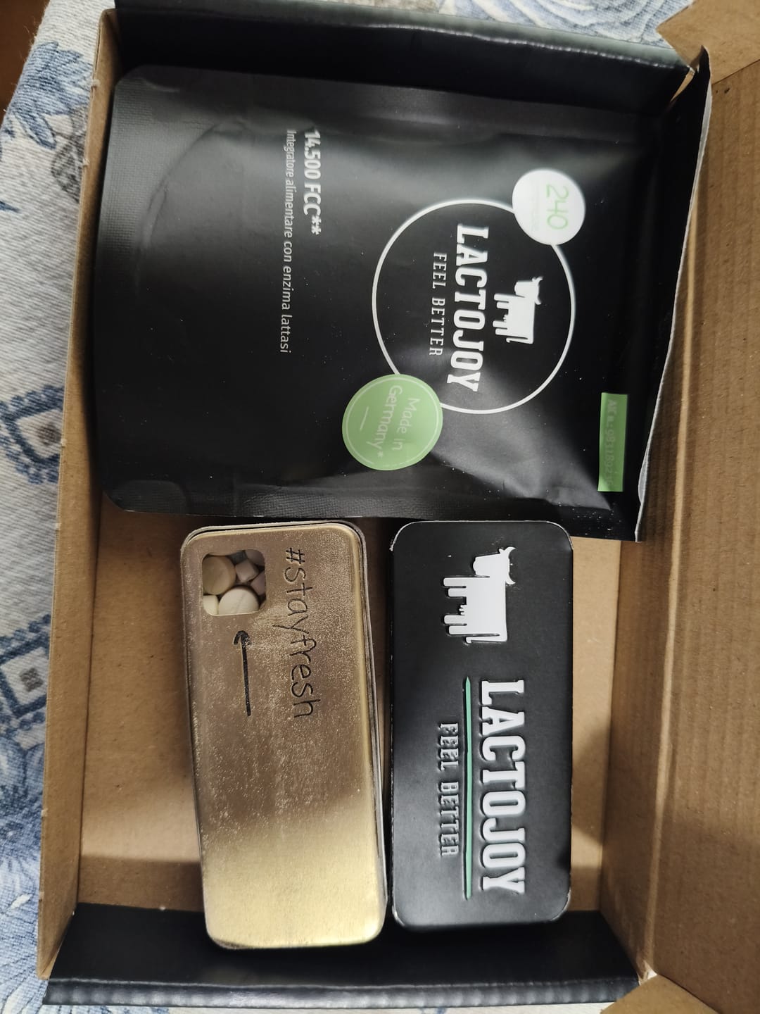 Customer photo review of LactoJoy Lactase Pills - 14.500 FCC - 240 pcs refill bag