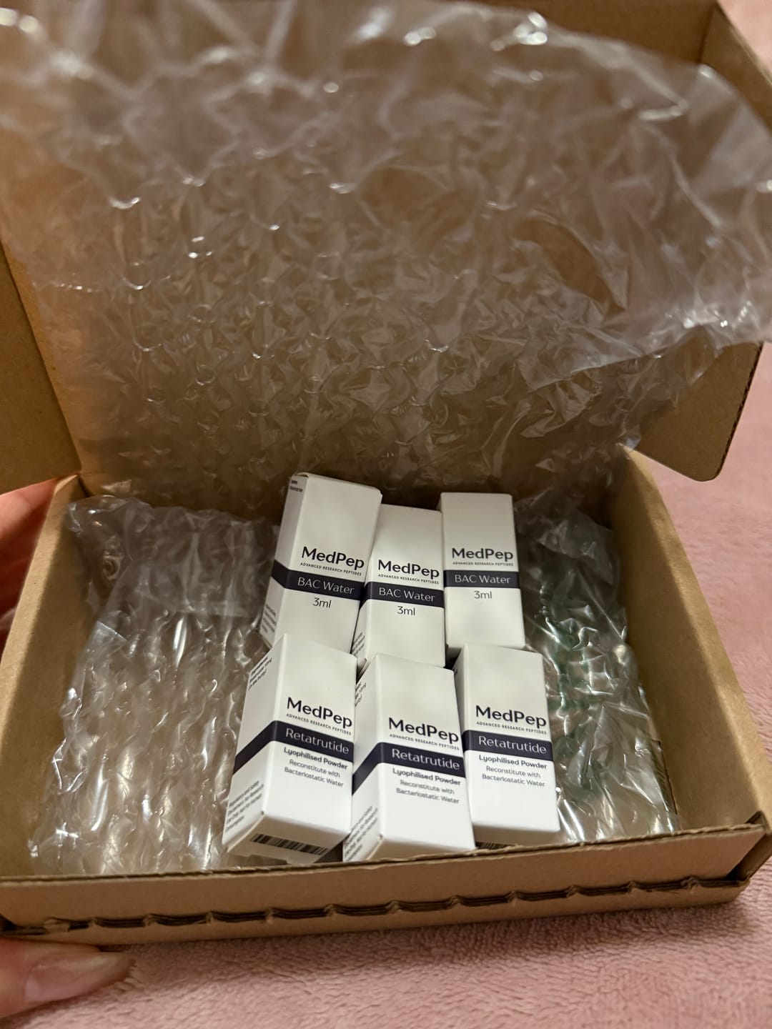 Customer photo review of GLP-3 10mg 3 Pack