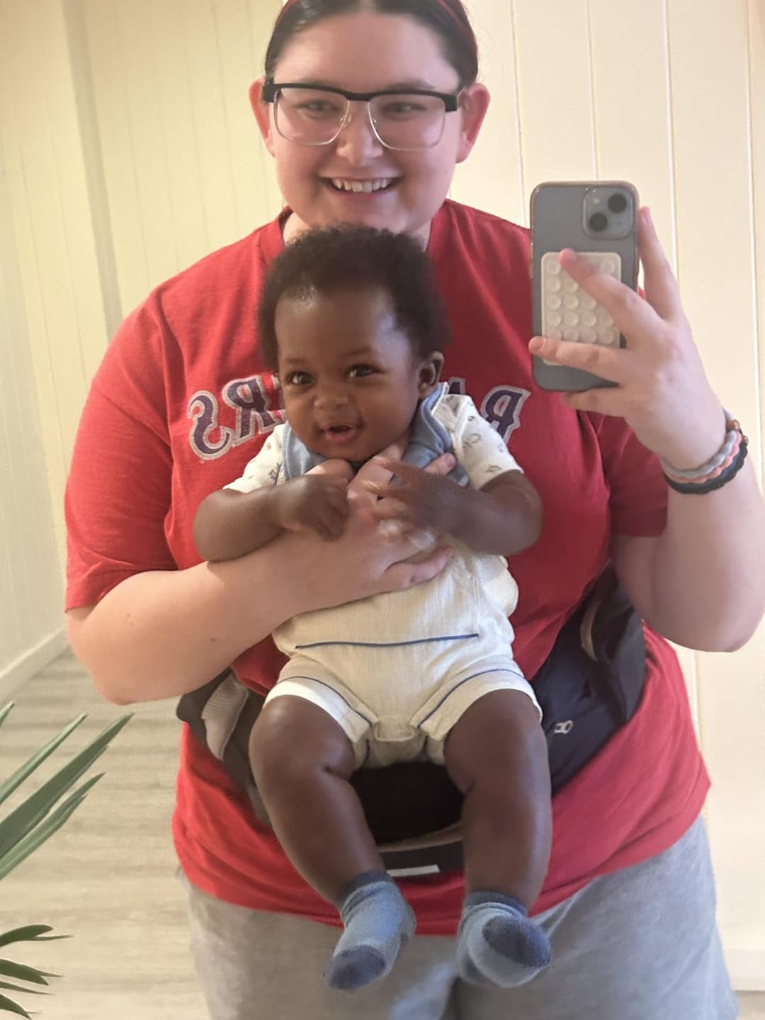Customer photo review of Ashton ComfortCarry™ Baby Carrier