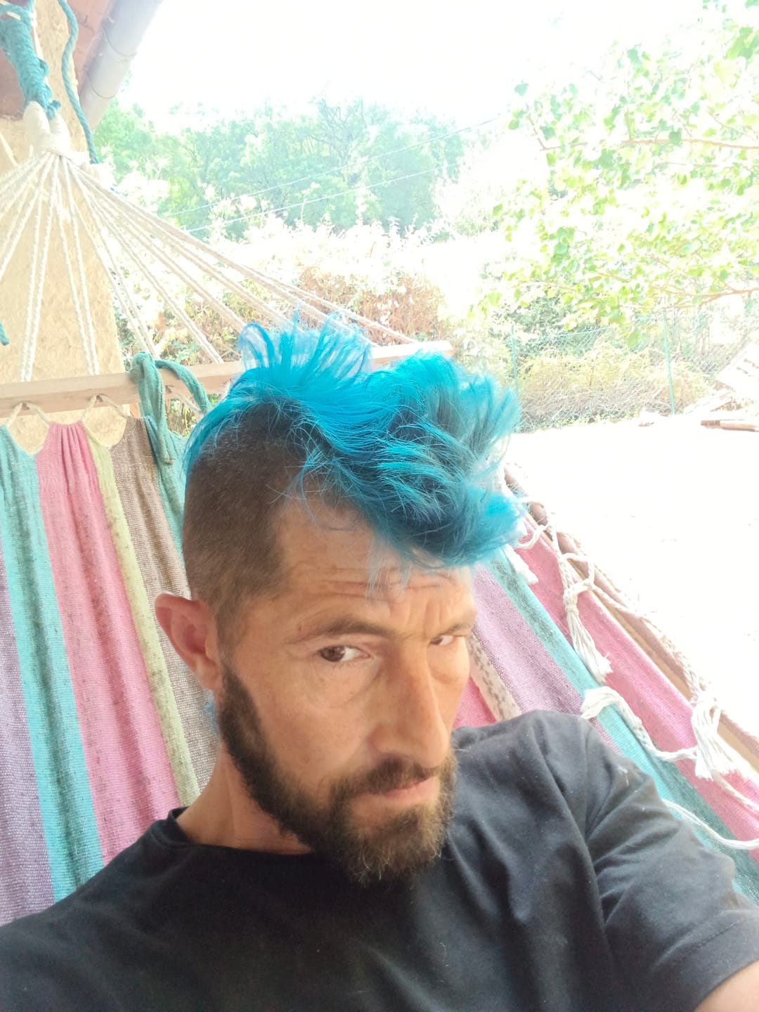 Customer photo review of Mattie Sweet Blue - Vegan Semi-Permanent Direct Dye Hair Color Cream 210 ml