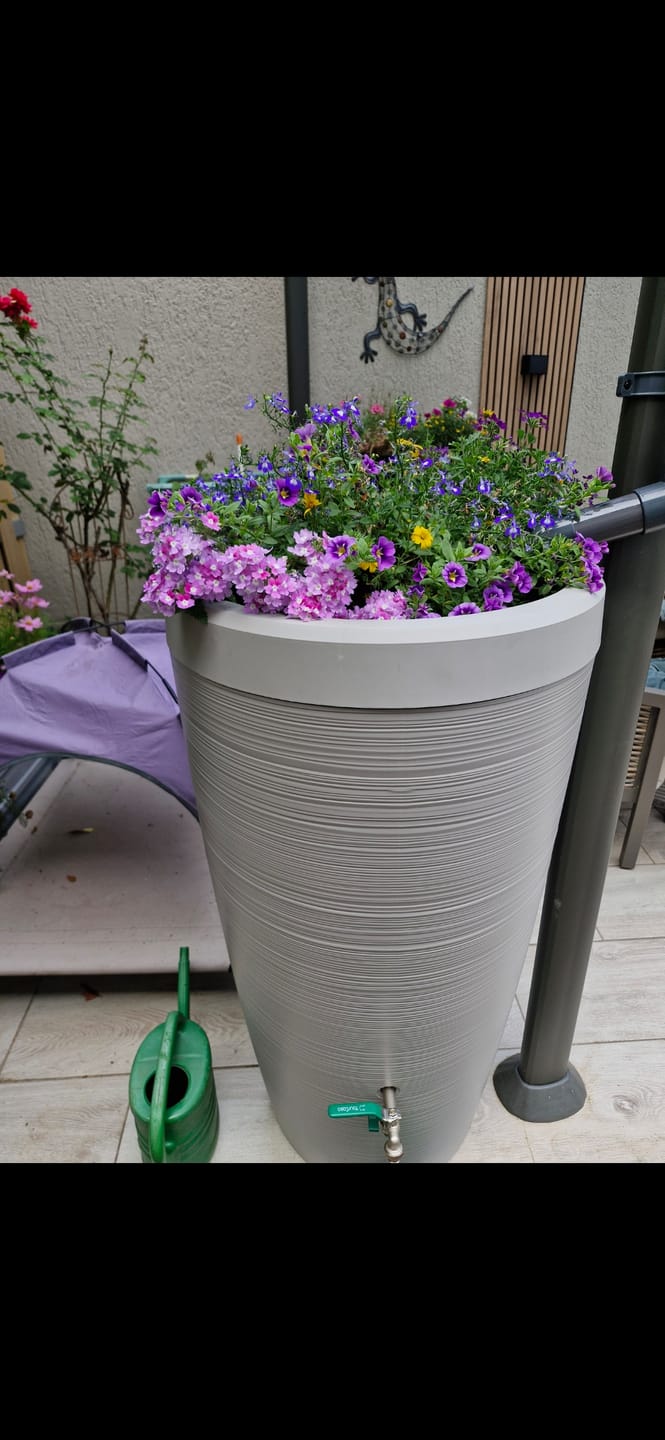 Customer photo review of Regentonne 240 Liter [Aquasplash] – Messing Wasserhahn & Deckel