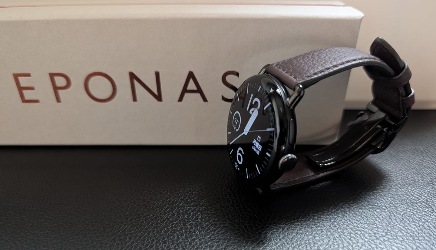 Customer photo review of 45mm 用 Google Pixel Watch用レザーバンド / ブラックメタル