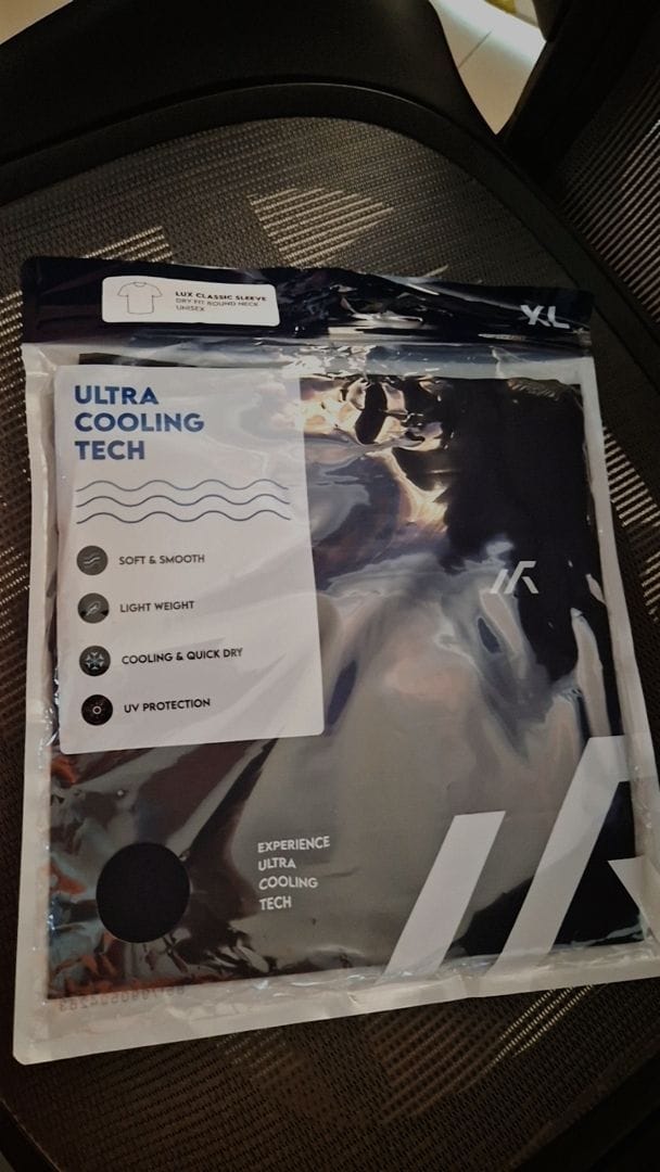 Customer photo review of Lux Cooling Dri-Fit Crew Neck Short Sleeve T-Shirt