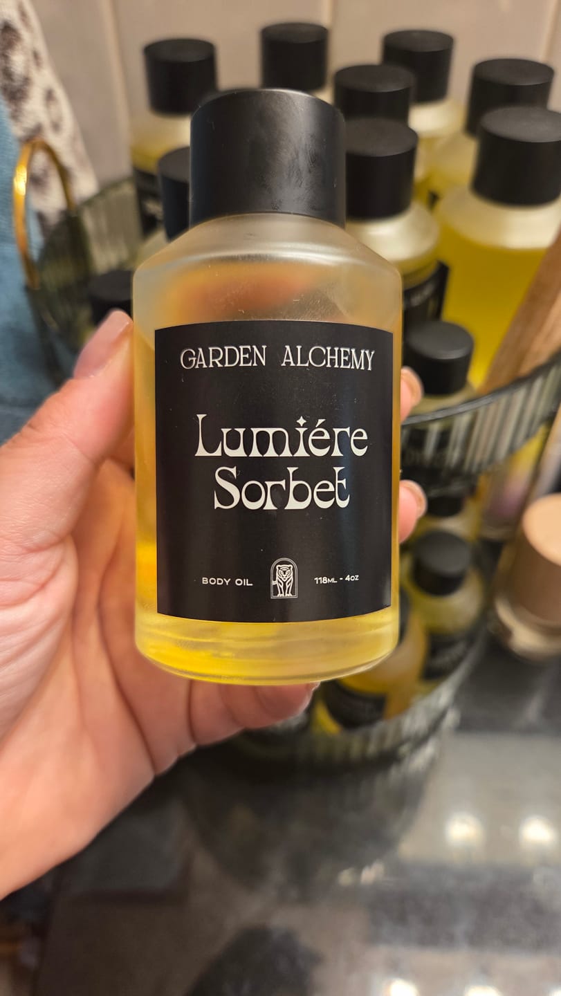 Customer photo review of LUMIERE SORBET BODY OIL