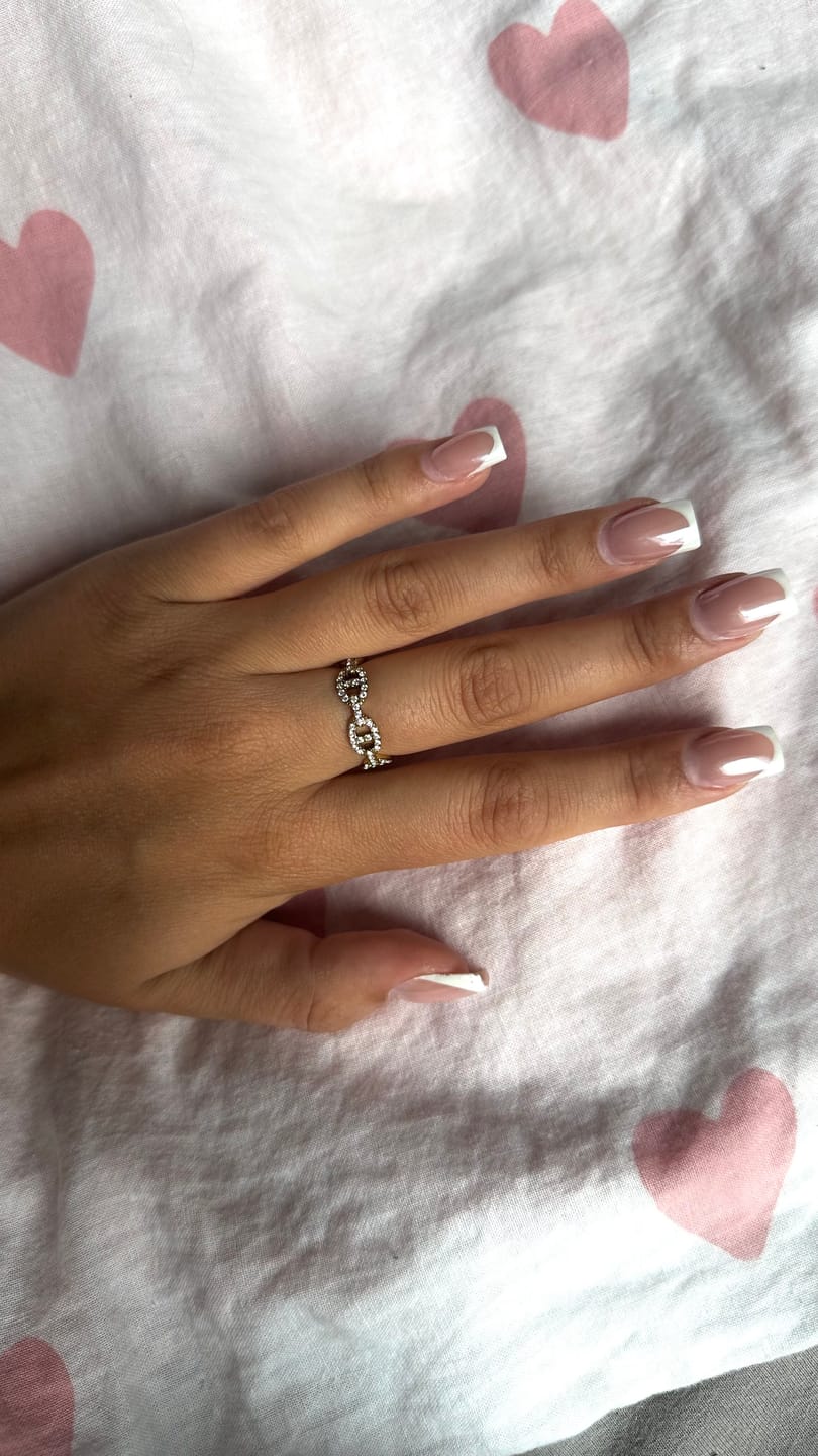 Customer photo review of Pave Flow Deluxe Ring 14K Vergoldet