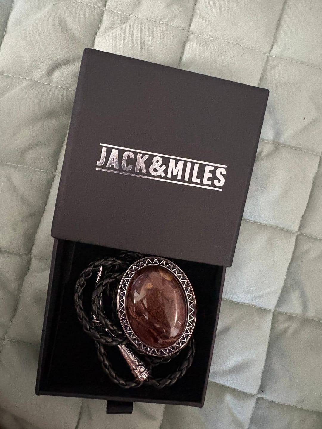 Customer photo review of The Canyon Stone- Bolo Tie and Gift Box