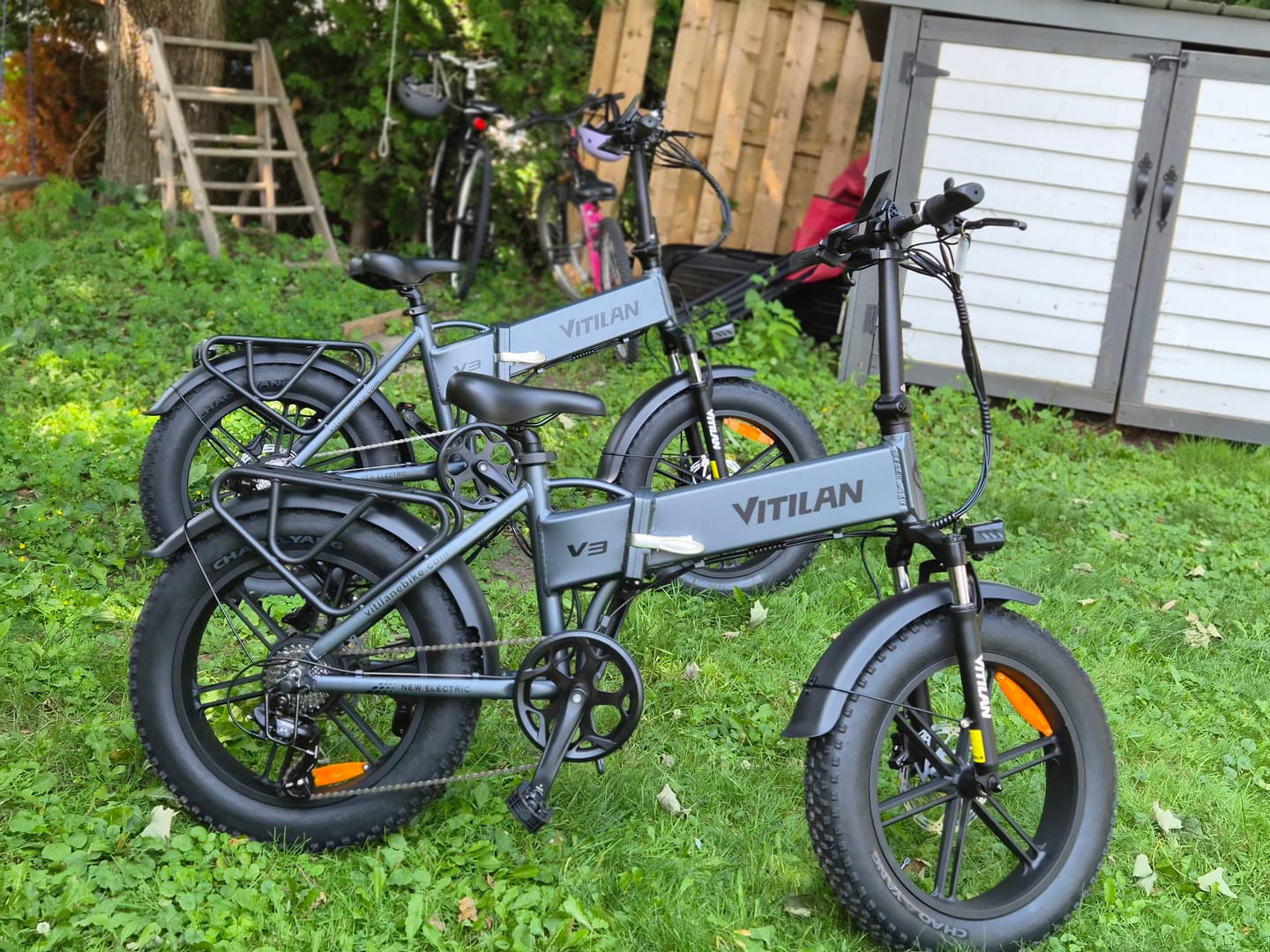 Customer photo review of V3 2.0 Folding Fat Tires Adult All Terrain Electric Bike