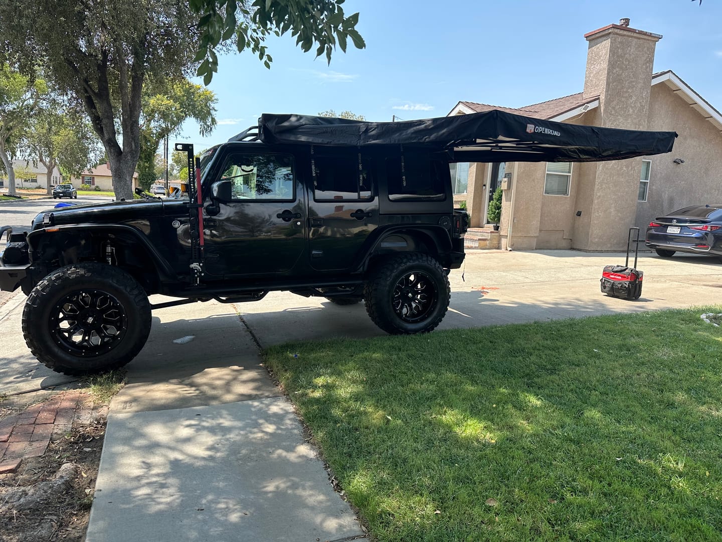 Customer photo review of OPENROAD 270 Free Standing Awning for Camping-Trail Series
